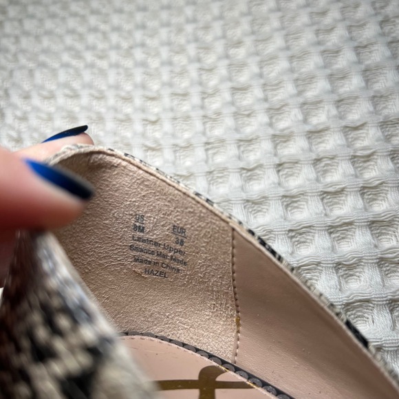Sam Edelman Hazel Pointed Toe Snake Print Heels Pumps Women's Size 8 M - Picture 8 of 8